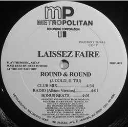 Laissez Faire Round & Round USED VINYL 12INCH 33 S RPM PROMO
