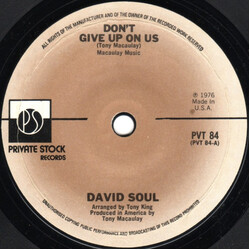 David Soul Don't Give Up On Us USED VINYL 7INCH 45 RPM SINGLE