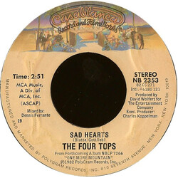 Four Tops Sad Hearts VINYL 7" USED
