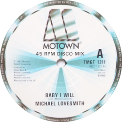 Michael Lovesmith Baby I Will Vinyl 12" USED