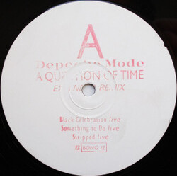Depeche Mode A Question Of Time (Extended Remix) USED VINYL 12INCH SINGLE WHITE LABEL