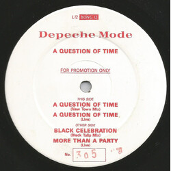 Depeche Mode A Question Of Time USED VINYL 12INCH 45 RPM SINGLE NUMBERED PROMO