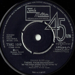 Diana Ross Theme From Mahogany (Do You Know Where You're Going To) USED VINYL 7INCH 45 RPM SINGLE