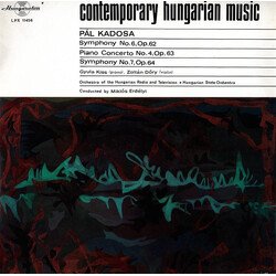 Kadosa Pál Symphony No.6,Op.62/Piano Concerto No.4,Op.63/Symphony No.7,Op.64 Vinyl LP USED
