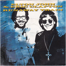 Elton John / Eric Clapton Runaway Train USED VINYL 7INCH 33 S RPM 45 RPM SINGLE MISPRINT