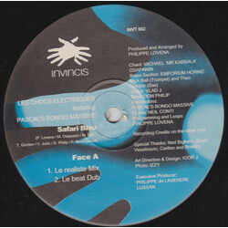 Chocs Electrique Safari Bleu VINYL 12" USED