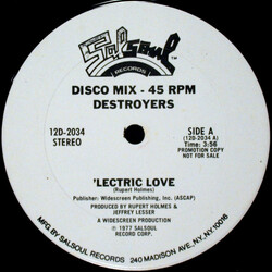 Destroyers (2) 'Lectric Love USED VINYL 12INCH 45 RPM PROMO STEREO