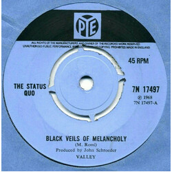 Status Quo Black Veils Of Melancholy USED VINYL 7INCH 45 RPM SINGLE REPRESS MONO