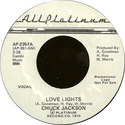 Chuck Jackson Love Lights USED VINYL 7INCH 45 RPM PROMO STYRENE