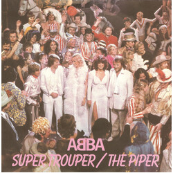 ABBA Super Trouper / The Piper USED VINYL 7INCH 45 RPM SINGLE