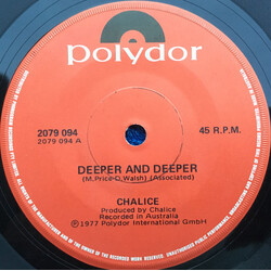 Chalice (15) Deeper And Deeper USED VINYL 7INCH 45 RPM SINGLE