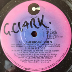 Sister Sledge All American Girls USED VINYL 7INCH 45 RPM SINGLE