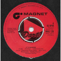 Darts It's Raining USED VINYL 7INCH 45 RPM SINGLE STEREO