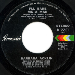Barbara Acklin I'll Bake Me A Man / I Call It Trouble USED VINYL 7INCH 45 RPM SINGLE
