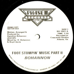 Hamilton Bohannon Foot Stompin' Music Part II USED VINYL 12INCH PROMO 33 S RPM
