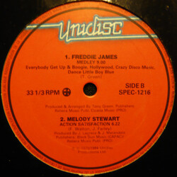 Freddie James / Melody Stewart Everybody Get Up And Boogie / Hollywood / Action Satisfaction USED VINYL 12INCH 33 S RPM