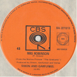 Simon & Garfunkel Mrs. Robinson USED VINYL 7INCH 45 RPM SINGLE
