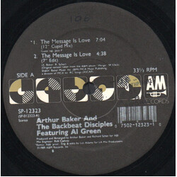 Arthur Baker And The Backbeat Disciples The Message Is Love USED VINYL 12INCH 33 S RPM