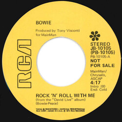 David Bowie Rock 'N' Roll With Me USED VINYL 7INCH 45 RPM SINGLE PROMO