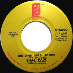Billy Paul Me And Mrs. Jones / Your Song VINYL 7" USED