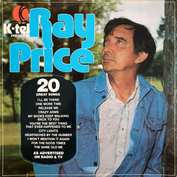 Ray Price K-Tel Presents Ray Price 20 Great Songs Vinyl LP USED