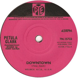 Petula Clark Downtown USED VINYL 7INCH 45 RPM SINGLE REPRESS