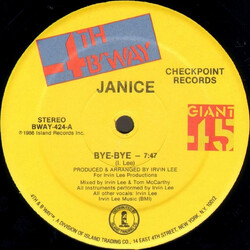 Janice Bye-Bye USED VINYL 12INCH 45 RPM