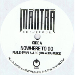 Mantra (8) Nowhere To Go / Rappers Duality USED VINYL 7INCH SINGLE LIMITED EDITION NUMBERED