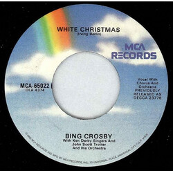 Bing Crosby White Christmas / God Rest Ye Merry Gentlemen USED VINYL 7INCH 45 RPM SINGLE REISSUE REPRESS