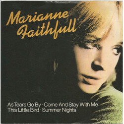 Marianne Faithfull As Tears Go By USED VINYL 7INCH EP REISSUE 45 RPM