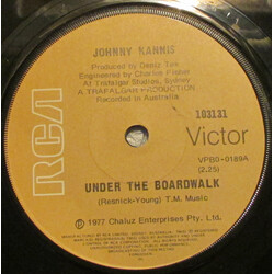 Johnny Kannis Under The Boardwalk / King Of The Surf USED VINYL 7INCH 45 RPM SINGLE
