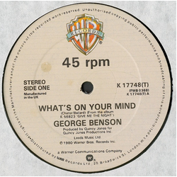 George Benson What's On Your Mind Vinyl 12" USED