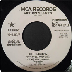 John Jarvis Wide Open Spaces USED VINYL 7INCH 45 RPM PROMO STEREO