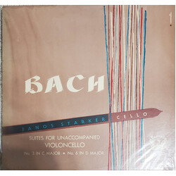 Johann Sebastian Bach / Janos Starker Suites For Unaccompanied Violoncello Vinyl LP USED