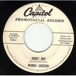 Wanda Jackson Honey Bop USED VINYL 7INCH 45 RPM SINGLE PROMO