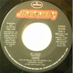 Junior (2) Oh Louise USED VINYL 7INCH 45 RPM PROMO