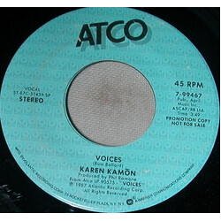 Karen Kamon Voices USED VINYL 7INCH 45 RPM PROMO STEREO