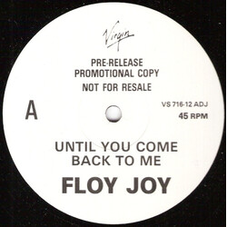 Floy Joy Until You Come Back To Me USED VINYL 12INCH 45 RPM PROMO