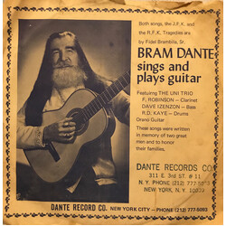 Bram Dante / Uni Trio In Song The:  J.F.K Tragedy / In Song The: R.F.K. Tragedy USED VINYL 7INCH 45 RPM