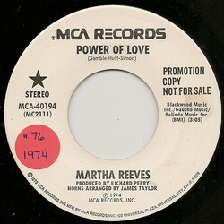 Martha Reeves Power Of Love USED VINYL 7INCH 45 RPM SINGLE PROMO STEREO MONO