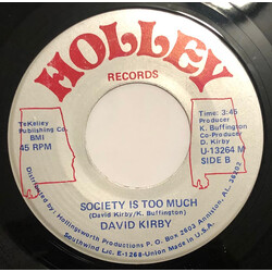 David Kirby (2) It Don't Take Riches / Society Is Too Much USED VINYL 7INCH SINGLE