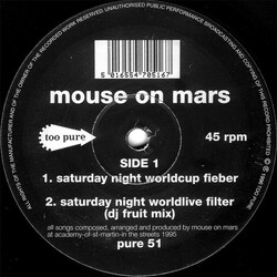Mouse On Mars Saturday Night Worldcup Fieber VINYL 12" USED