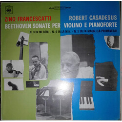 Zino Francescatti / Robert Casadesus Beethoven Sonatas For Violin & Piano, No. 3 In E Flat, No. 4 In A Minor, No. 5 In F Major ("Spring") Vinyl LP USE