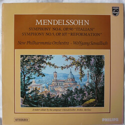 Felix Mendelssohn-Bartholdy / New Philharmonia Orchestra / Wolfgang Sawallisch Symphony No. 4, Op. 90 “Italian” / Symphony No. 5, Op. 107 “Reformation