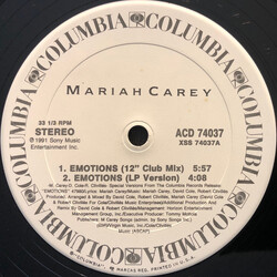 Mariah Carey Emotions USED VINYL 12INCH 33 S RPM SINGLE PROMO