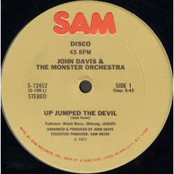 John Davis & The Monster Orchestra Up Jumped The Devil USED VINYL 12INCH 45 RPM STEREO