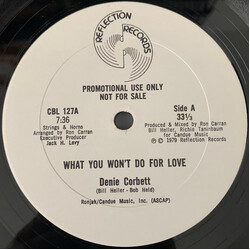 Denie Corbett What You Won't Do For Love USED VINYL 12INCH 33 S RPM PROMO