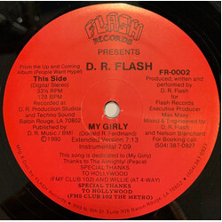 D.R. Flash My Girly USED VINYL 12INCH 33 S RPM STEREO