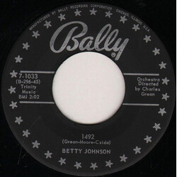 Betty Johnson 1492 USED VINYL 7INCH 45 RPM SINGLE