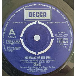 Camel Highways Of The Sun USED VINYL 7INCH 45 RPM SINGLE